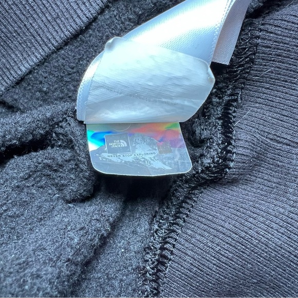 The North Face Black Pullover Hoodie Sweatshirt White Print Womens Small - Picture 7 of 7